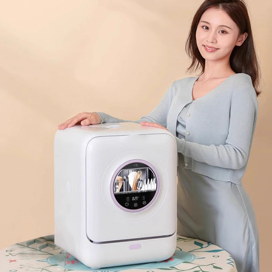 Automatic Mini Dishwasher Household UV Sterilization Hot Air Drying Installation-free for Small Spaces Lavadoura De Louça