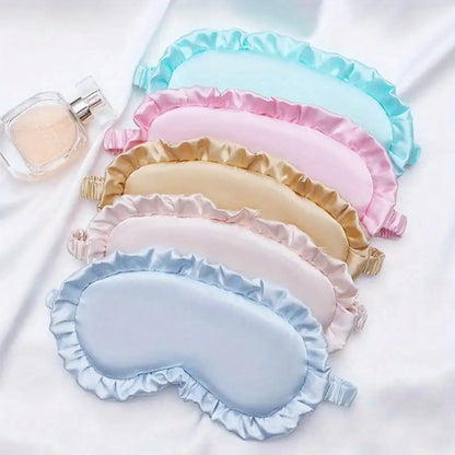 Imitated Silk Eye Patch Shading Sleep Eye Mask Eyepatch Travel Relax Cover Eyeshade Health Sleeping Shield Eye Care Tools