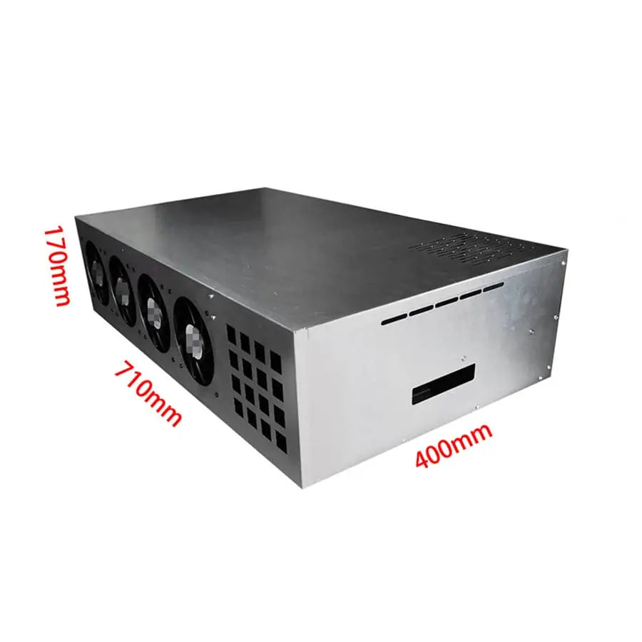 Computer 8X PCIE Frame Chassis Case with Motherboard CPU DDR3 4GB