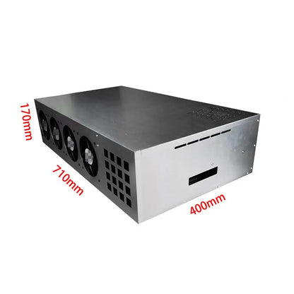 Computer 8X PCIE Frame Chassis Case with Motherboard CPU DDR3 4GB
