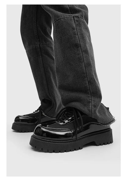 Shoes for Men High Quality Trend Casual Shoes Men Leather Original British Thick Sole Comfort Derby Shoes Sneaker Zapatos Hombre