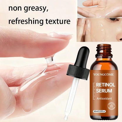 Retinol Cream&Serum Set - Anti-Aging Facial Skin Care Kit, Wrinkle Repair Moisturizer, Brightening Essence, Nourishing Beauty
