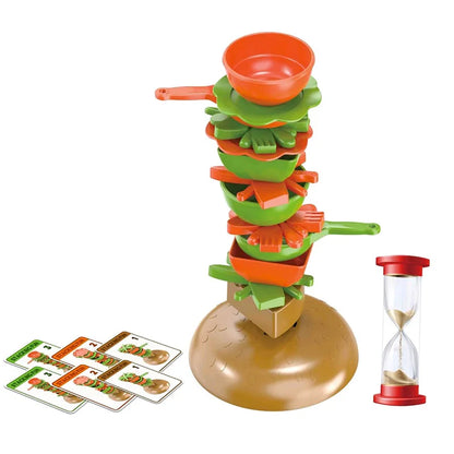 Stacking Game, Food Stacking Game, Tabletop Game for Kids & Adults, Family Fun Game