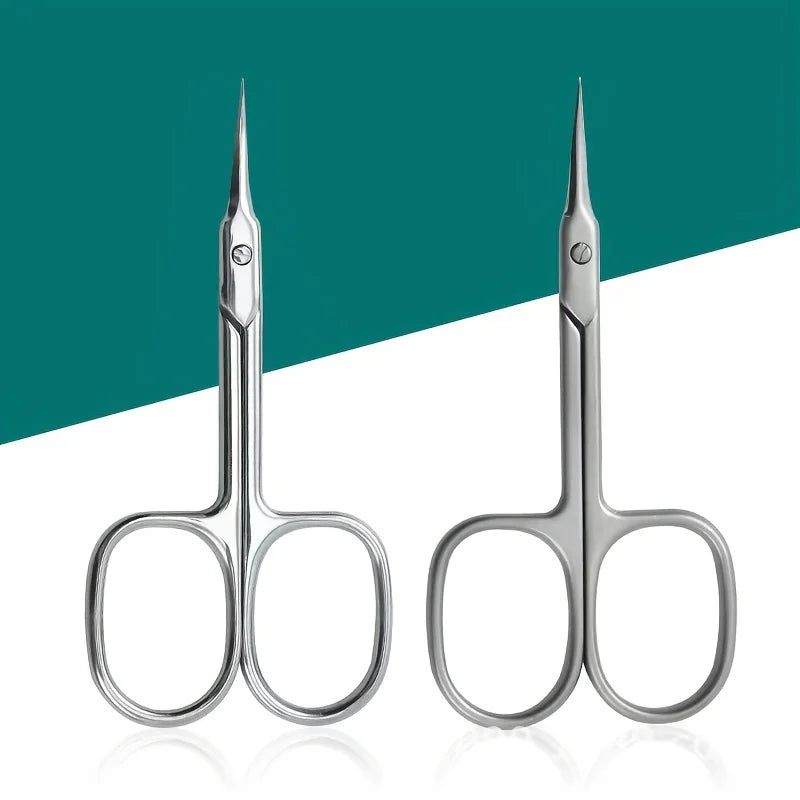 Manicure Scissors for Nail Care Stainless Steel Handle Cuticle Nipper Dead Skin Removal Scissors Beauty Tool