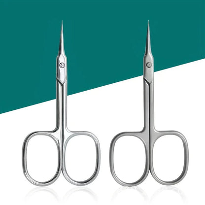 Manicure Scissors for Nail Care Stainless Steel Handle Cuticle Nipper Dead Skin Removal Scissors Beauty Tool