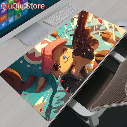 Large Mouse Pad Office Computer One Piece Tony Tony Chopper Desk Mat Table Keyboard Laptop Carpet Accessories Gaming Mousepad