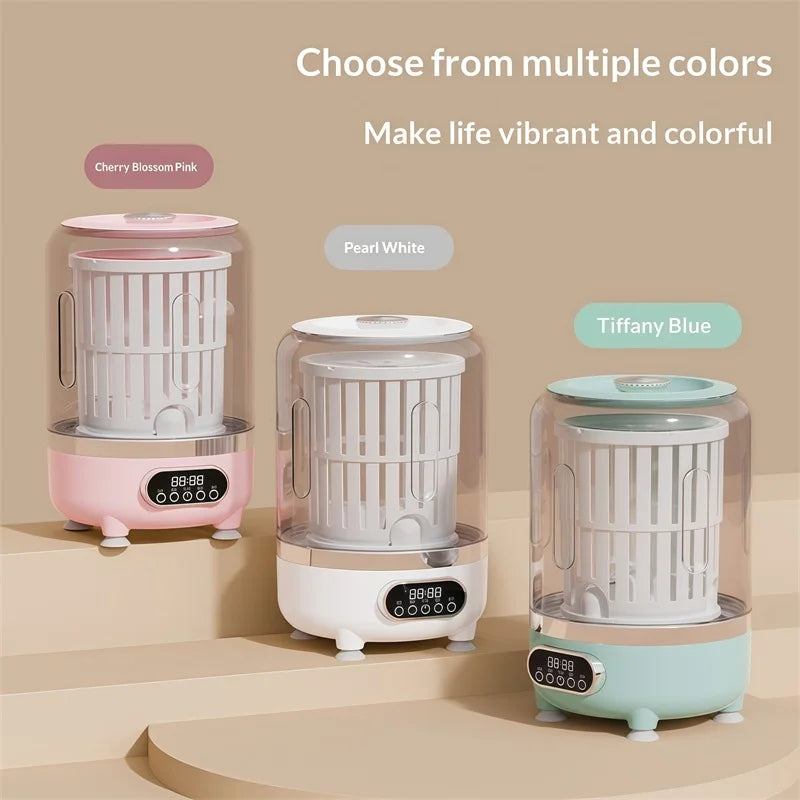 New USB Charging Washing Machine Portable Underwear Cleaner 3L Fully Automatic Socks Washing Machine Dehydratable Laundry Bucket