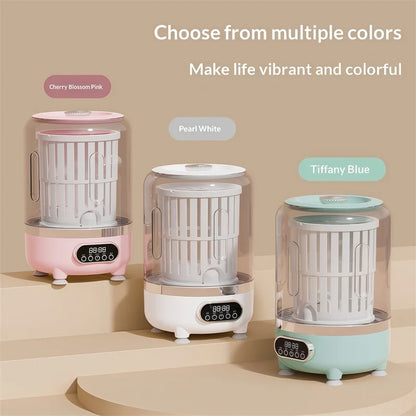 New USB Charging Washing Machine Portable Underwear Cleaner 3L Fully Automatic Socks Washing Machine Dehydratable Laundry Bucket