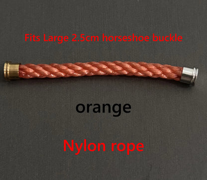 High Quality 1:1 Nylon Rope Fits 2.5cm Big Horseshoe Clasp Customized to Any Length Holiday Gift