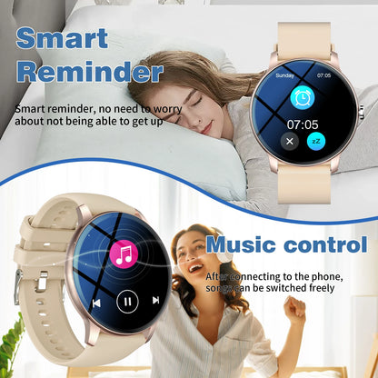 Smart Watch, Wireless Call/Dial, Multi-Sport Mode, Multiple APP Reminders, Suitable for Men and Women, Compatible with IPhone/An