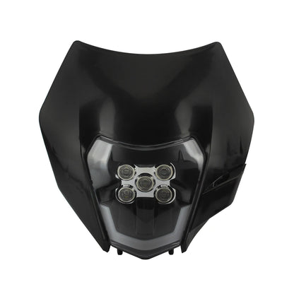 Motorcycle Headlight Plate LED Accessories for KTM EXC SX MX 250 300 450 Fairing Motocross Dirt Bike Supermoto Enduro Headlight