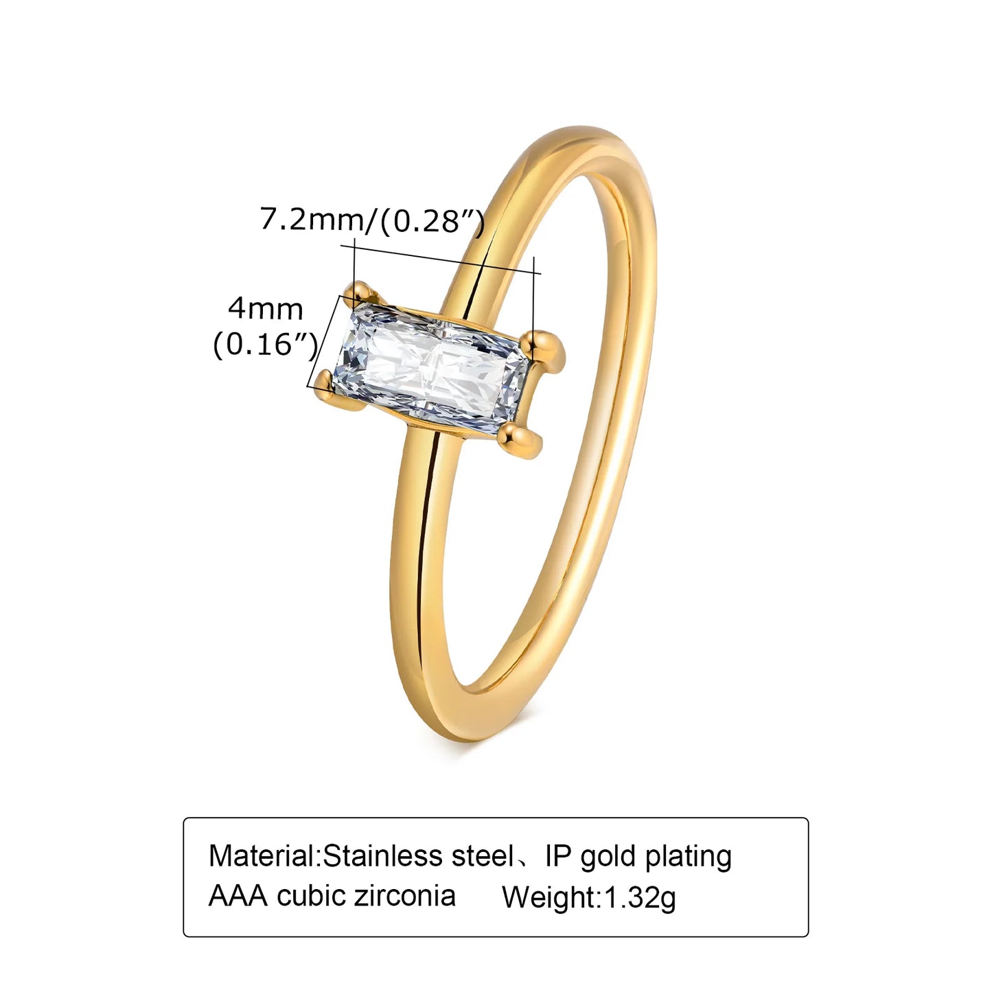 Set of 2 Stacking Ring for WomenStainless Steel 2mm Thin Gold Color Dome Shap Minimalist Jewelry