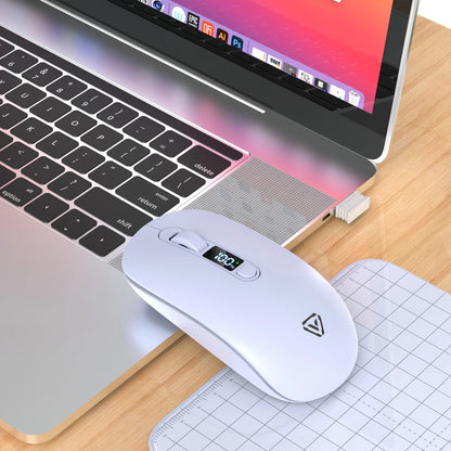 T03 Dual Mode Silent Bluetooth Mouse Computer Laptop Optical Mouse Wireless for iPad Samsung Xiaomi Lenovo Tablet Universal Mice