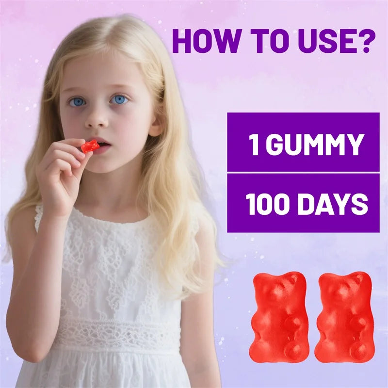 Melatonin Gummies 1mg - Children's Sleep Aids Support Healthy Sleep, Relieve Insomnia, and Help Children Fall Asleep Faster