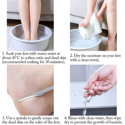 1/10pc Foot Callus Remover Stainless Steel Pedicure Exfoliating Scraper for Dead Skin&Calluses Foot Care Tool Beauty Accessories