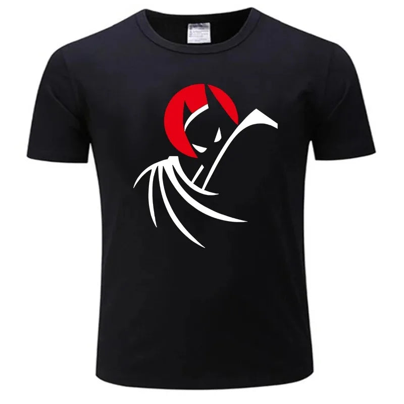Bat Animated Series T-Shirt Anime Clothes Men Clothes Man T-shirt Cotton Crew Neck Tshirt Short Sleeve Top Fashion Street Style