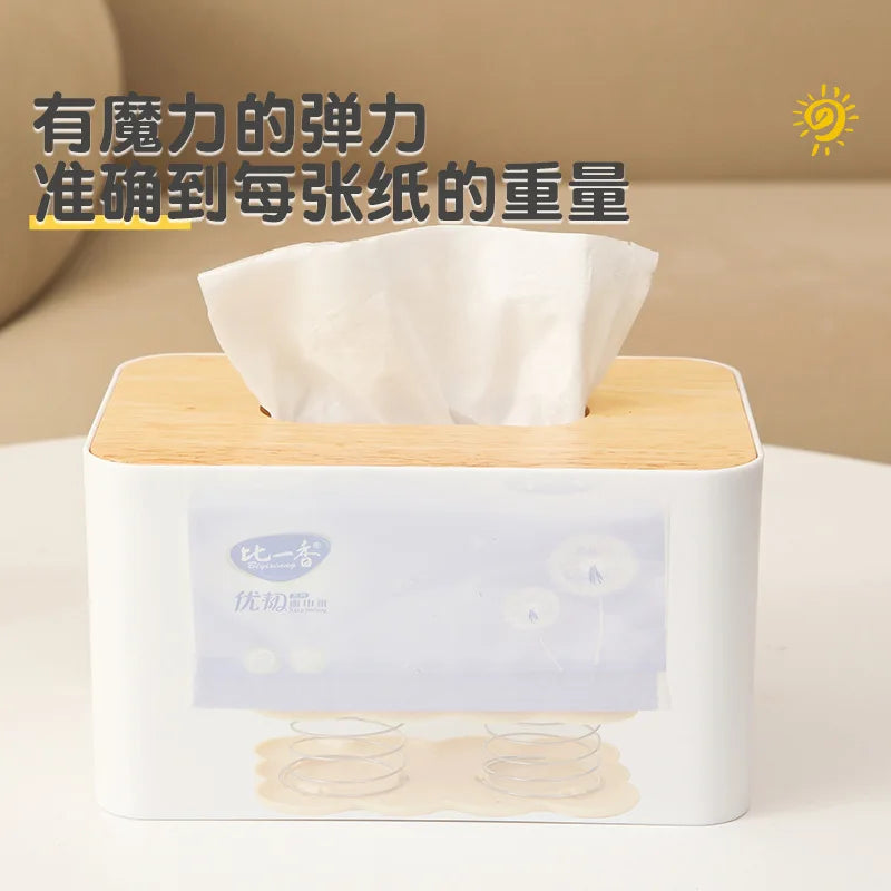 1/2pcs Tissue Box Tissue Dispenser Spring Automatic Lift Spring Loaded Tissue Box Office Home Kitchen Toilet Bracket Organizer