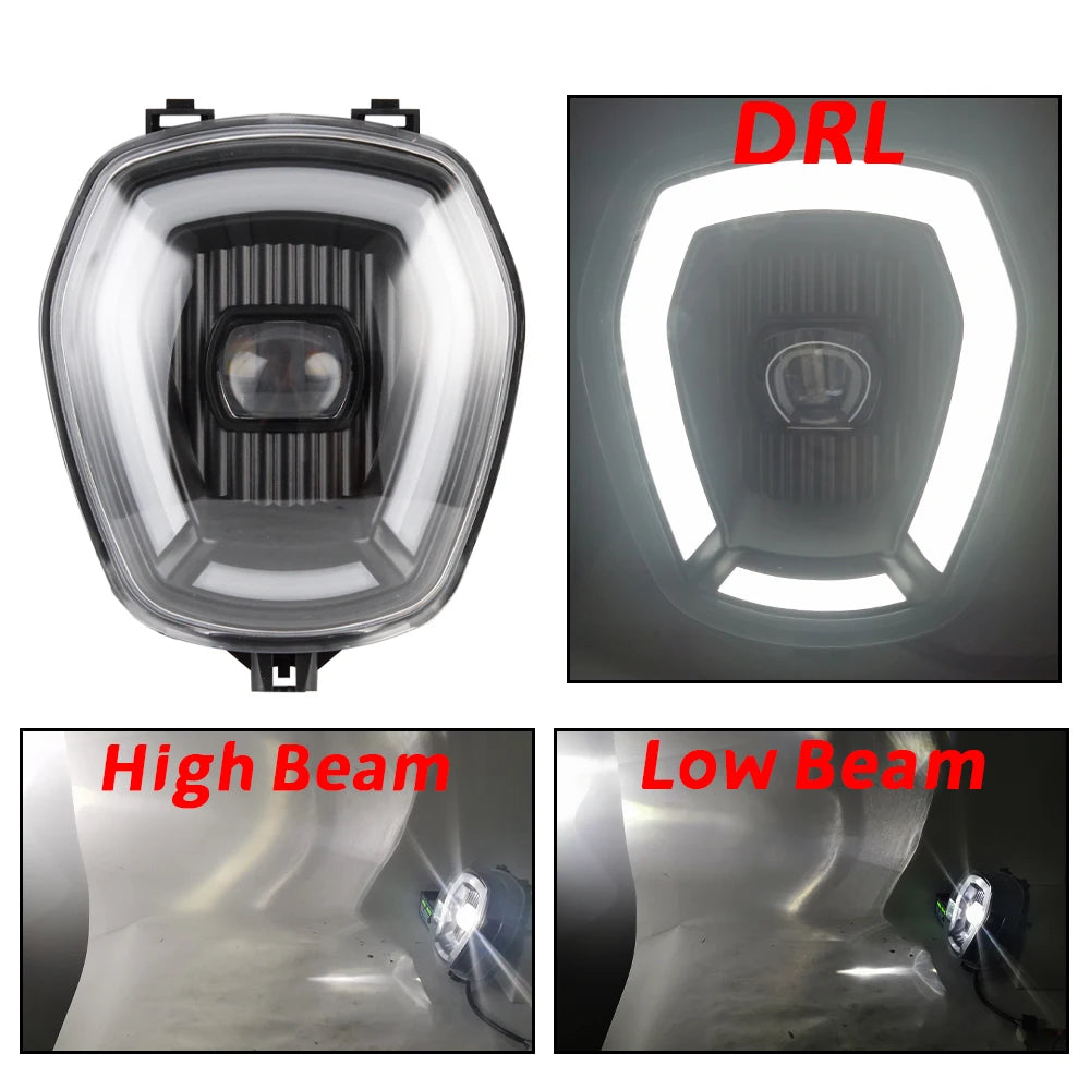 Motorcycle DC 12V Headlight Assembly For Honda NAVI 2022-2023 Head Lamp Accessories  Black Fairing Front Light HeadLamp