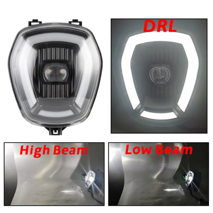 Motorcycle DC 12V Headlight Assembly For Honda NAVI 2022-2023 Head Lamp Accessories  Black Fairing Front Light HeadLamp