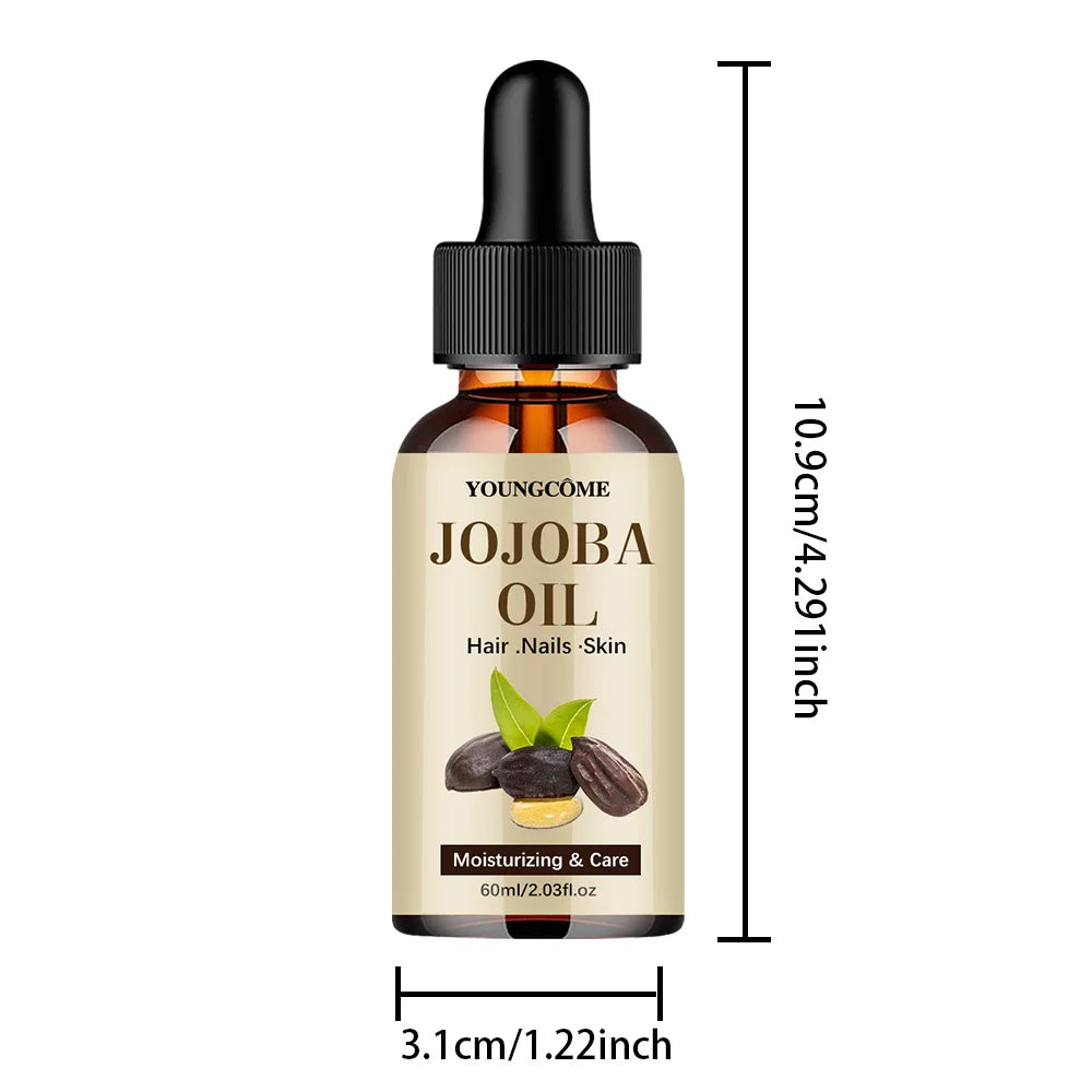 Natural Jojoba Oil Anti Aging Firming Skin Face Moisturizing Relaxing Massage Oil Hair Repair Skin Care Body Oil
