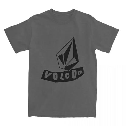 Volcom Men Women Cotton T-shirt Luxury Brand Fashion Big Size Top Casual Short Sleeve Streetwear Classic Print Loose Tee 2025