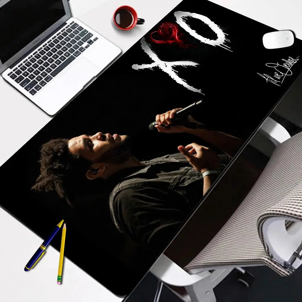 The Weeknd Xo Gaming Mouse Pad Computer Keyboard Desk Mats Anti-Slip Washable Home Office Accessories E-sports Laptop Mousepad