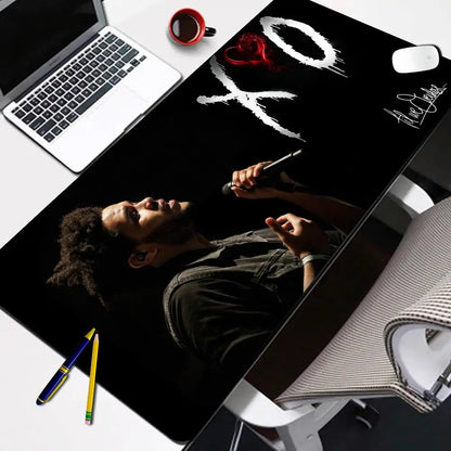 The Weeknd Xo Gaming Mouse Pad Computer Keyboard Desk Mats Anti-Slip Washable Home Office Accessories E-sports Laptop Mousepad