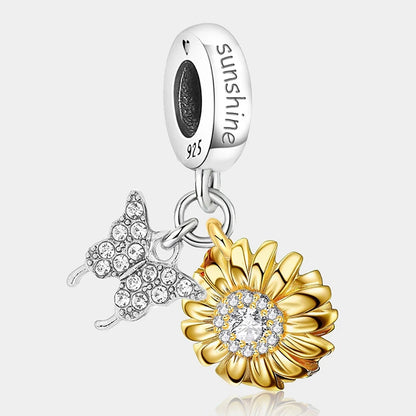 925 Sterling Silver Small Fresh Four Leaf Clover Series Charms Bead Diy Bracelet Necklace Making Gift Of High Quality Jewelry