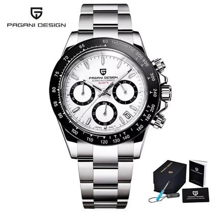 2026 New PAGANI Design Top Brand Men's Sports Quartz Watches Sapphire Stainless Steel Waterproof Chronograph Luxury Reloj Hombre