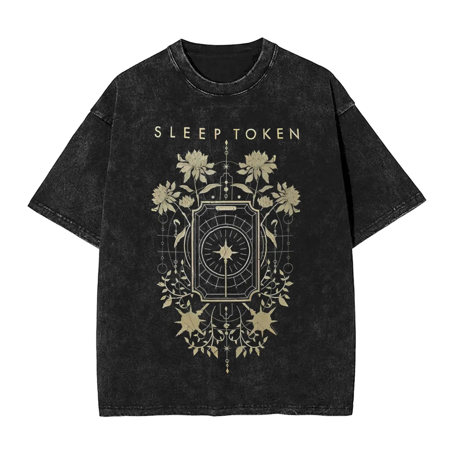 Sleep Rock Music Tokensd Even In Arcadia T Shirt Hip Washed Short Sleeve High Street T-Shirt Fashion for Men Women Streetwear