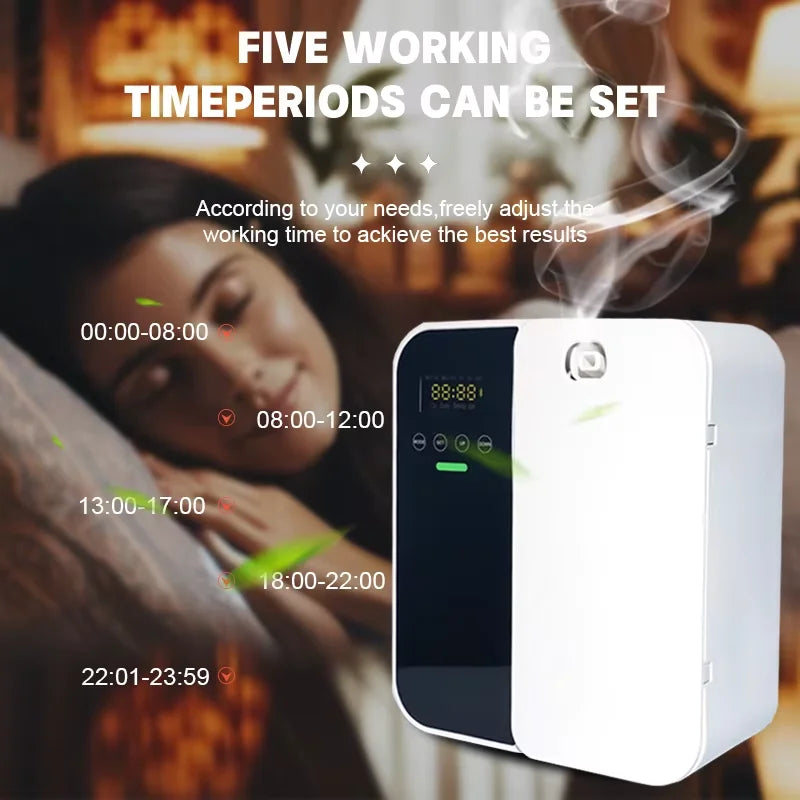 Aroma Diffuser 500ml Large Tank Relaxing Essential Oil Diffuser Silent Humidifier with LED Night Light for Home/Office
