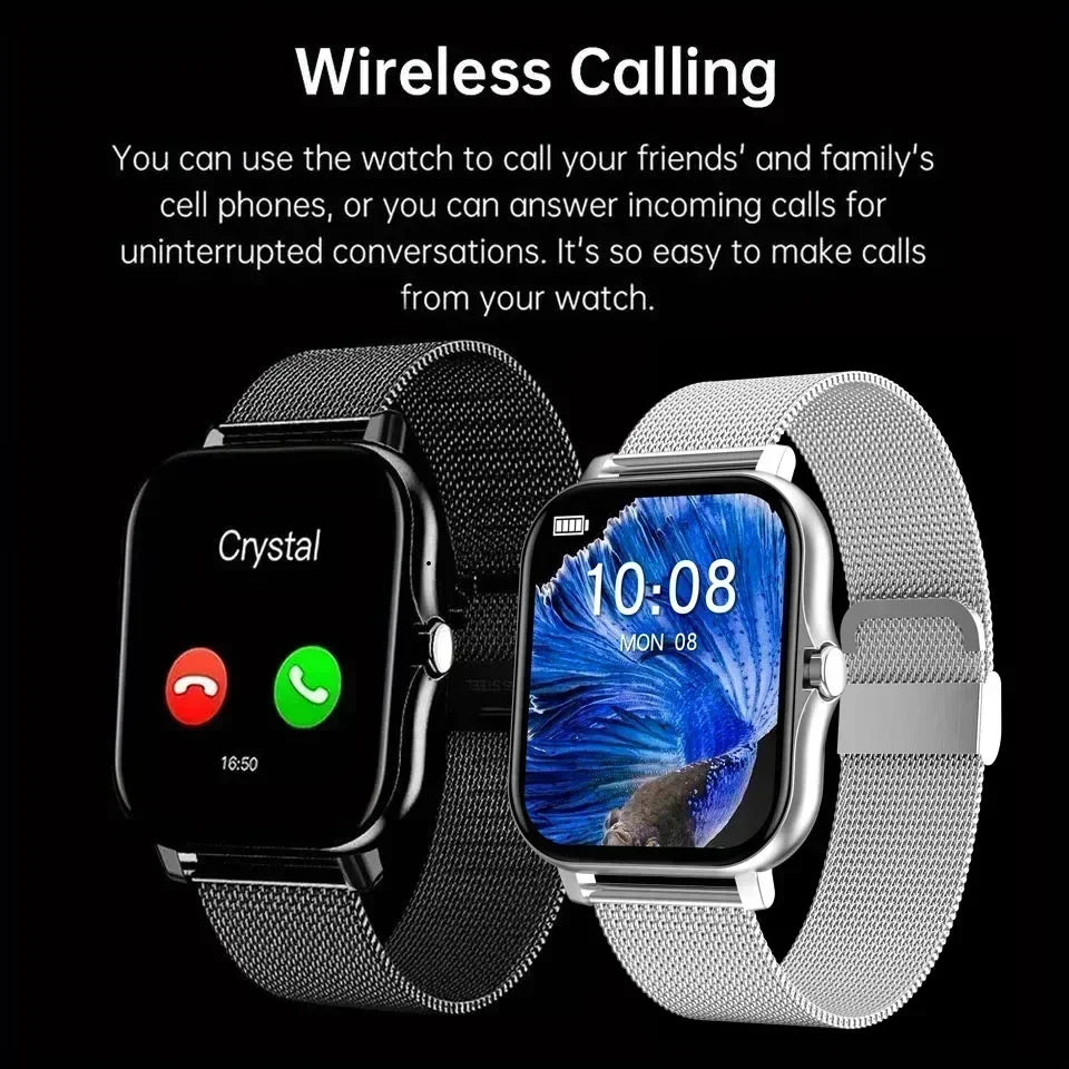 Smart Watch for Women Men Wristwatch Bluetooth Connected Phone Player Music Fitness Sport Bracelet Sleep Monitor Digital Watches