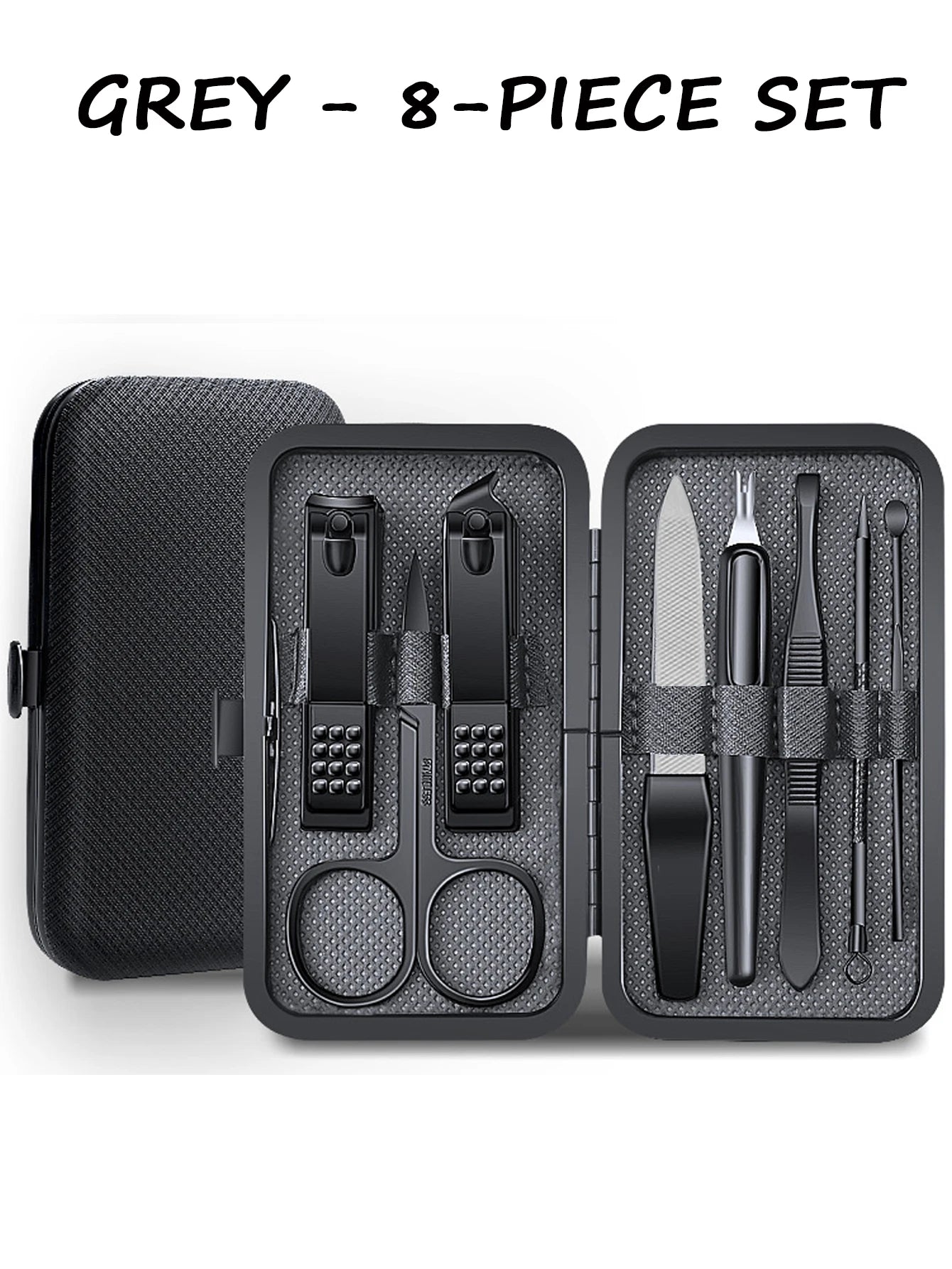 7/8/9pcs Manicure set Men Personal Care Tools Accessories Finger and Toe Nail Clippers Kit Professional Manicure Pedicure Kit