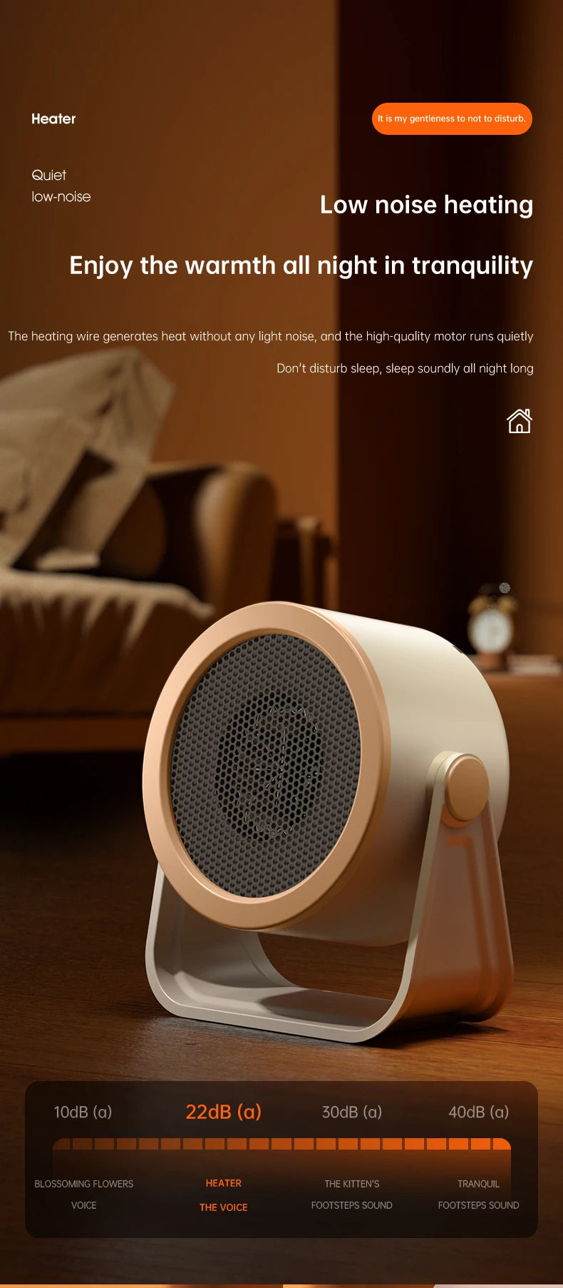 Desktop Heater Electric Heater Hot Air Blower Portable Fan Heater Mini Radiator Office Room Home Appliance Warmer Low Consumptio