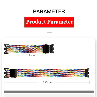 Braided Loop Strap For Xiaomi Band 9 8 Magnetic Buckle Mi band 9 Nylon Bracelet Comfortable Wristband For Mi Band 10 Accessories