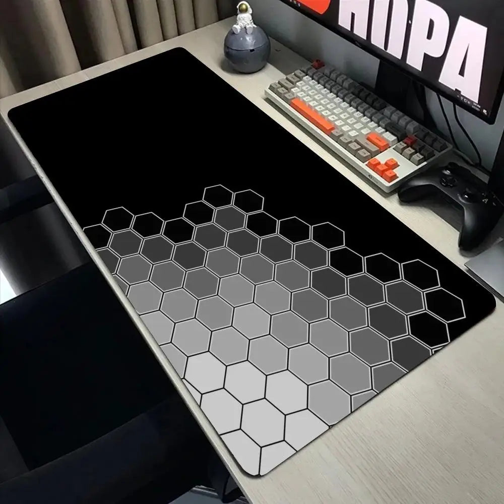 hexagon Mouse Pad Large Computer Office Game Table Mats XXL Rubber Anti-slip Gaming Keyboard Mousepads Long Desk Pads