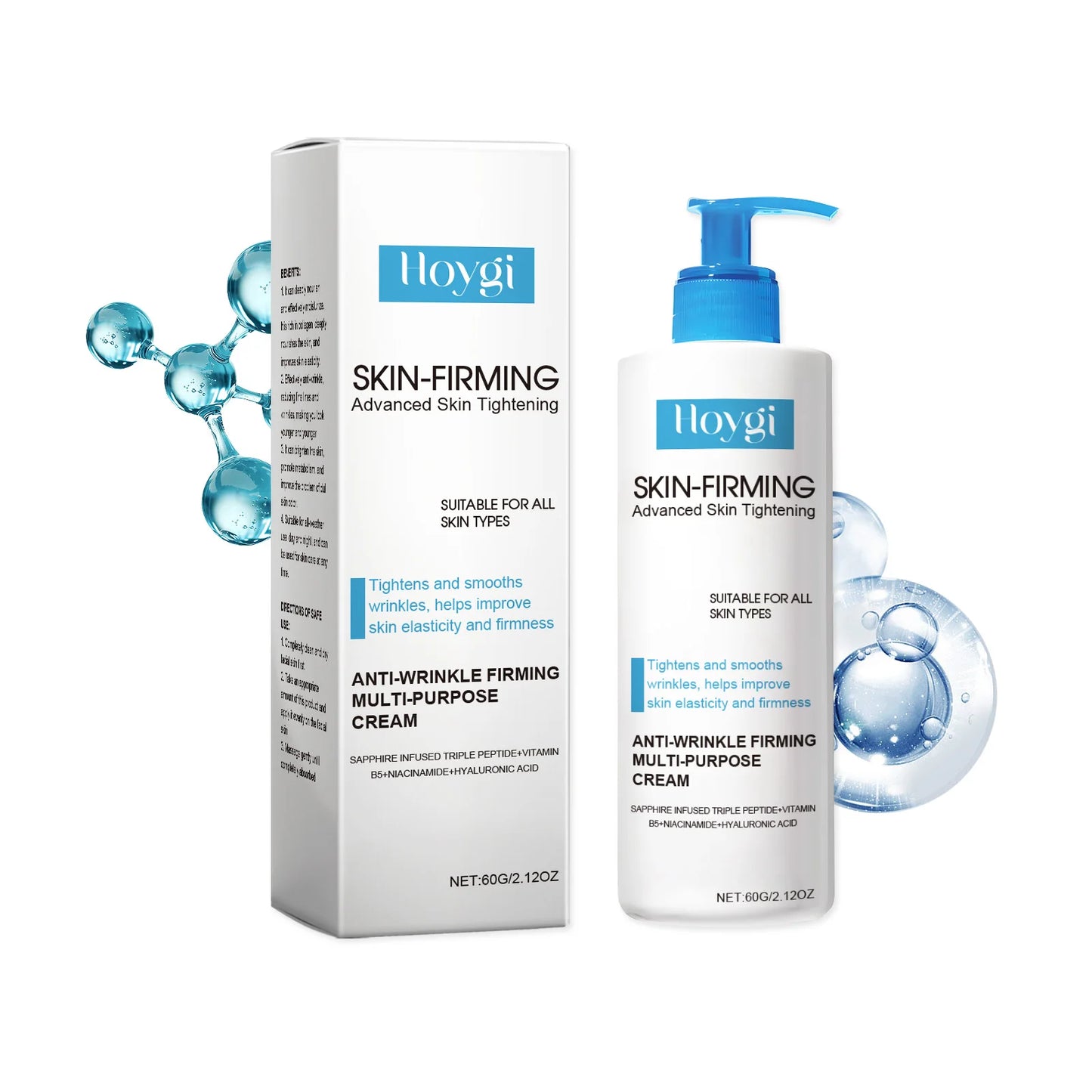 Hoygi Anti-Wrinkle Cream Panthenol Moisturizing Skin Firming Face Care Multi-purpose Nicotinamide Smooth Body Brightening Cream