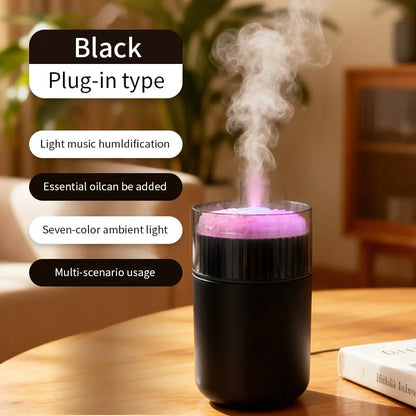 Mini USB Humidifier With Multicolor Night Light Quiet Personal Mist Maker Vehicle Aromatherapy Diffuser For Home Office