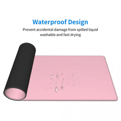 900x400x2mm Mouse Pad Gamer Women Large Home HD Desk Mats Mouse Mat Pink Anti-slip Soft Carpet Office Gamer Mice Pad Table Mat