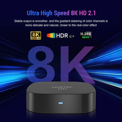 2025 New T1+ 8K HD TV Box Android 16.0 RK3518 Quad Core 8GB RAM 128GB ROM Dual Wifi 2.4G/5.8G Home Theater Media Player