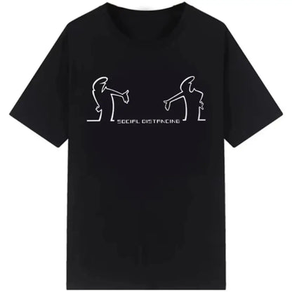Funny Meme Tops Creative La Linea The Line Osvaldo Cavandoli TV T-Shirt Men Fashion Women's T Shirts Streetwear Tee Casual Tops