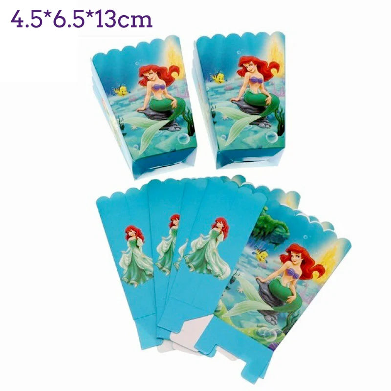 The Little Mermaid Birthday Party Decoration Princess Ariel Paper Napkin Plate Cup Tablecloth Balloons Kids Baby Shower Supplies