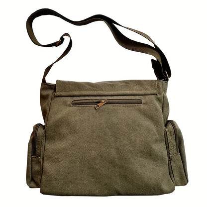 Women's Canvas Shoulder Bag Large Capacity Crossbody Bag Cartoon Messenger Tote Bag Bags Bags