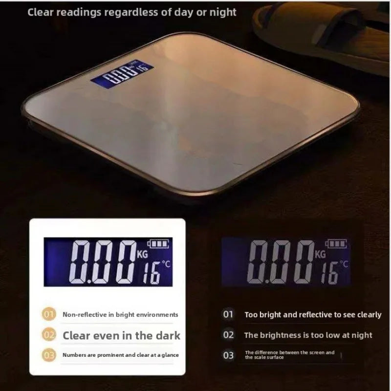 Bluetooth Body Fat Scale Smart Wireless Weight Monitor with Charging Health Tracking for Home Use