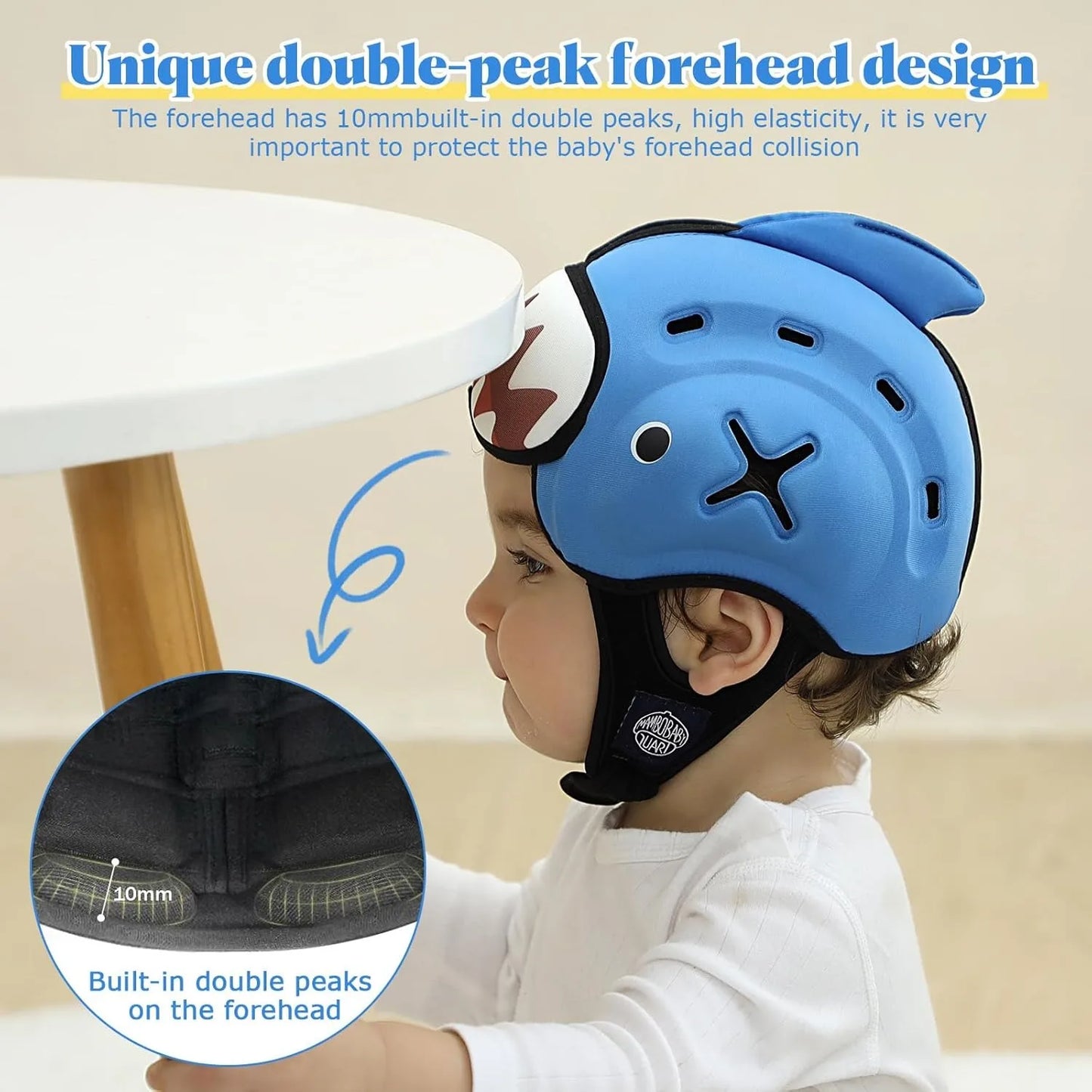 Mambobaby Guard Dropshipping 1 Safe Anti-Shock Baby Helmet Toddler Head Protector Infant Headgear Learn Crawl Walk for Bump Fall
