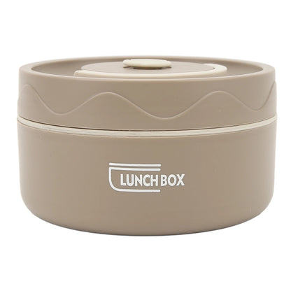 Thermal Cooker Thermal Cooking Pot 420ml 304 Stainless Steel Double Layer Portable Round Shape Thermal Lunch Container