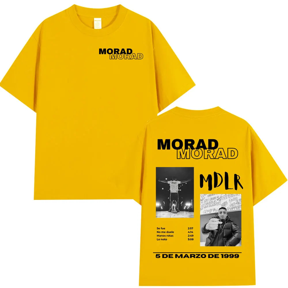 Rapper Morad MDLR Tour Album T Shirt Men's Women High Quality Cotton Tee Shirt Fashion Hip Hop Short Sleeve T-shirts Streetwear