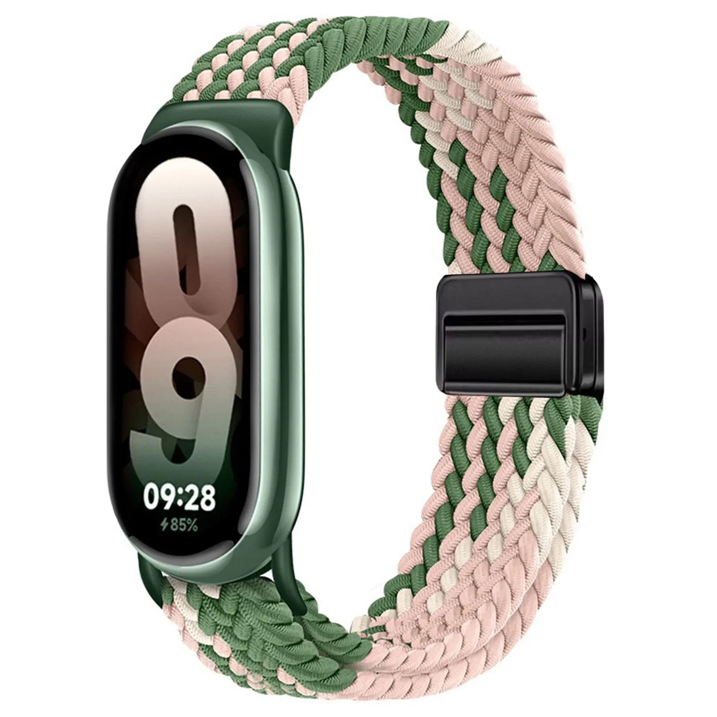 Braided Loop Strap For Xiaomi Band 9 8 Magnetic Buckle Mi band 9 Nylon Bracelet Comfortable Wristband For Mi Band 10 Accessories