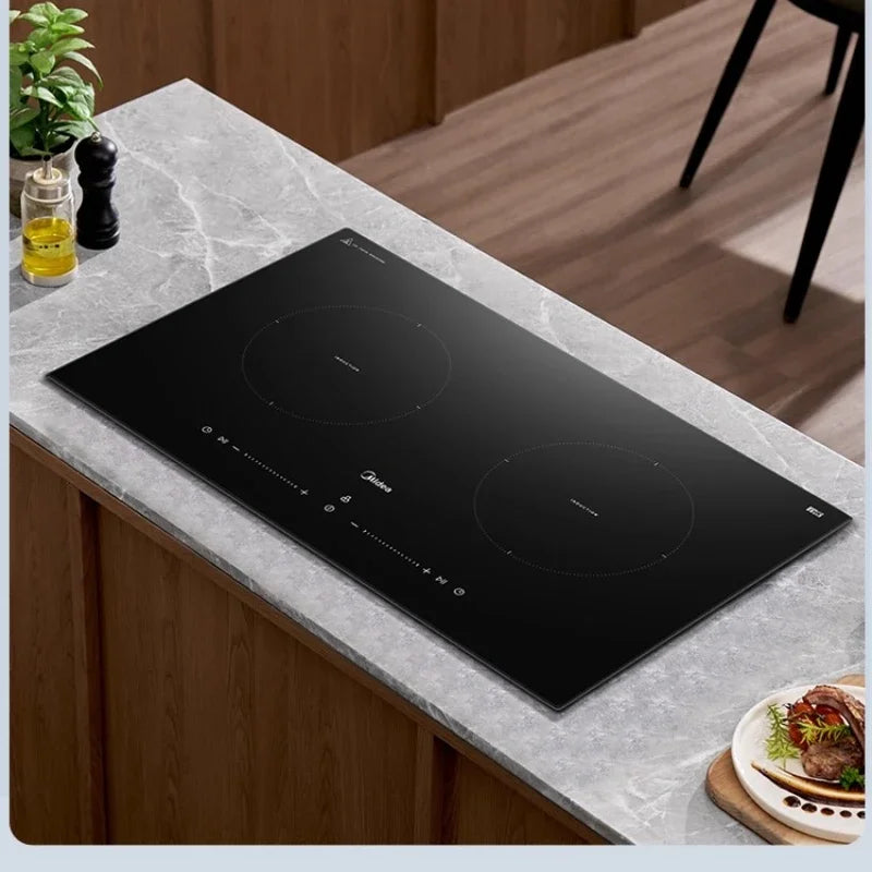 3500W High Power Embedded Induction Cooker Double Burner Smart Touch Control Electric Stove Plaque De Cuisson Gaz