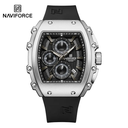 NAVIFORCE Fashionable 2025 Watches for Men Multifunctional 30M Waterproof Sports Quartz Silicone Strap Luxury Clock Reloj Hombre